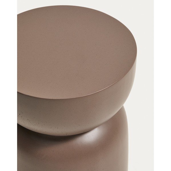 Betónový okrúhly záhradný stolík ø 32 cm Garbet – Kave Home-image-3