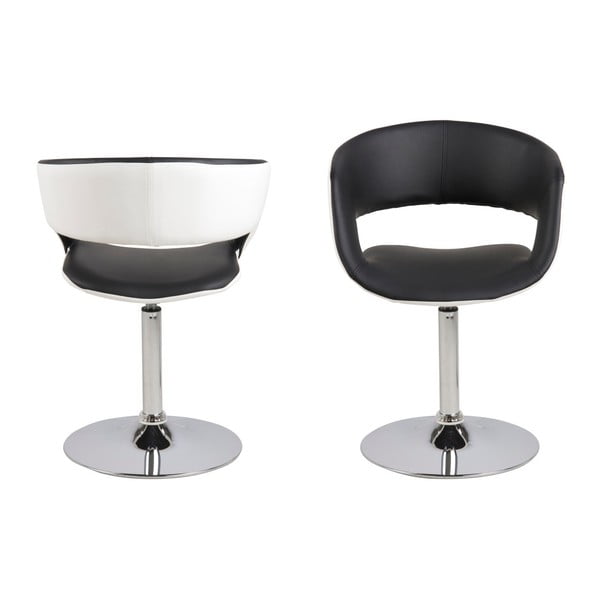 Čierno-biela jedálenská stolička Actona Grace-image-2