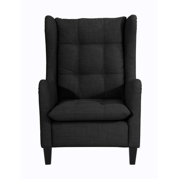 Antracitovosivé kreslo ušiak Max Winzer Merlon Anthracite-image-3