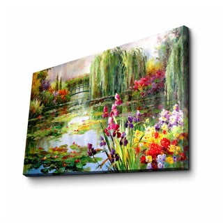 Nástenný obraz na plátne Impressionist Garden, 70 × 45 cm