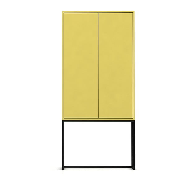 Žltá skrinka 75x164,5 cm Lennon – Really Nice Things