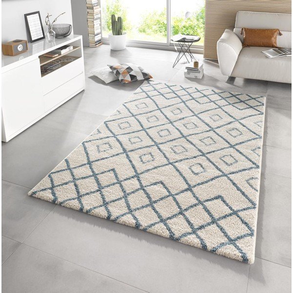Biely koberec Mint Rugs Draw, 160 × 230 cm-image-1