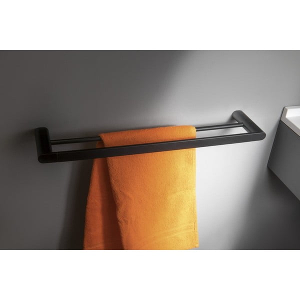 Biely nástenný mosadzný držiak na uteráky Flori – Sapho-image-1