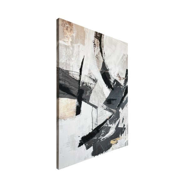 Obraz s ručne maľovanými prvkami 70x100 cm Ash – Styler-image-3