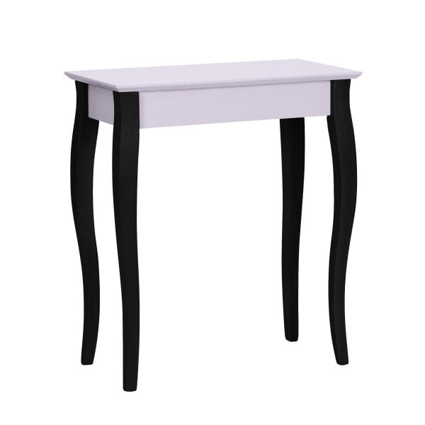 Svetloružový konzolový stolík s čiernymi nohami Ragaba Lilo, šírka 65 cm