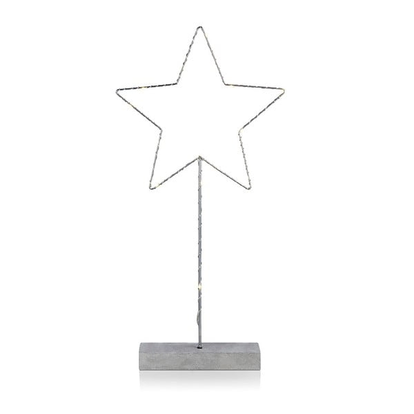 Stojacia LED svietiaca dekorácia Markslöjd Malin Star, výška 51 cm
