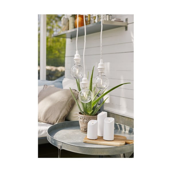 Biely kábel s koncovkou pre žiarovku Star Trading Cord Ute, dĺžka 5 m-image-1