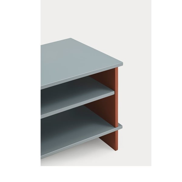 Nočný stolík s poličkami v tehlovo-sivej farbe Inari – Teulat-image-3