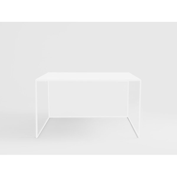 Biely kovový konferenčný stolík 80x80 cm 2Wall – CustomForm-image-1