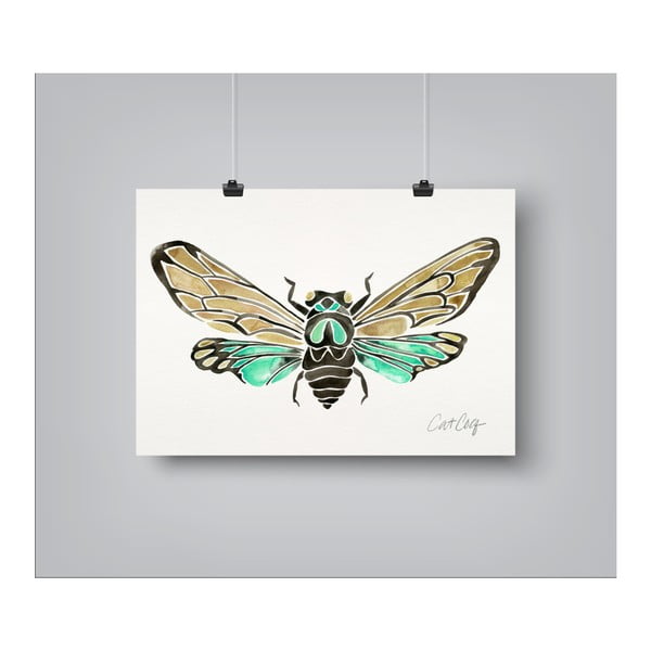 Plagát Americanflat Summer Cicada, 30 x 42 cm