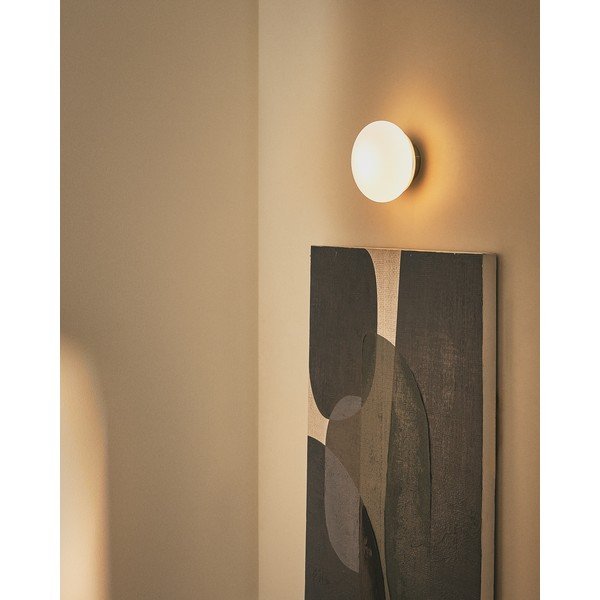 Biele/čierne nástenné svietidlo ø 15 cm Bamila – Kave Home-image-1