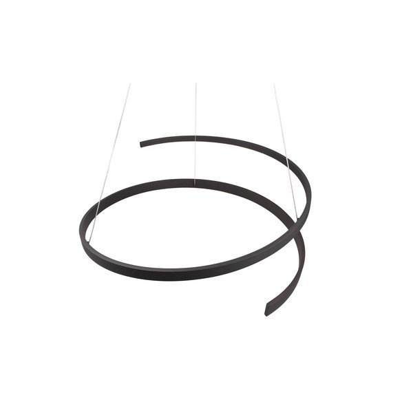 Čierne LED závesné svietidlo s hlasovým ovládaním/s ovládaním pomocou mobilnej aplikácie s kovovým tienidlom ø 75 cm Cinardi – CINQUE-image-2