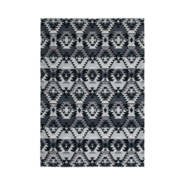 Ručne tkaný koberec Zeba Black, 80 x 150 cm
