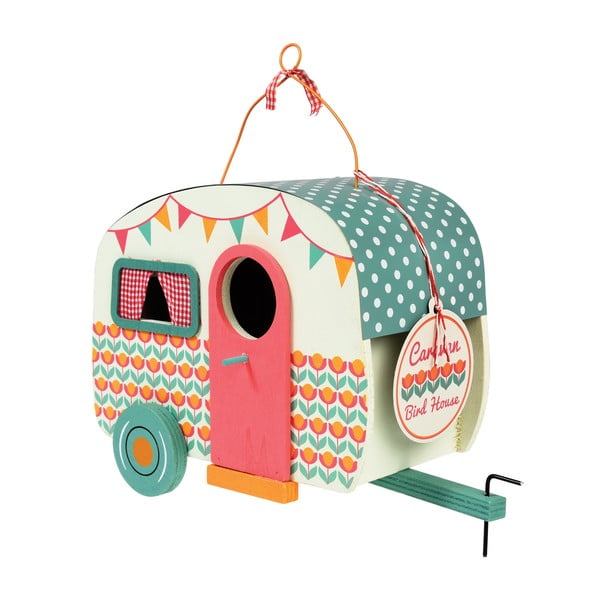 Drevená vtáčia búdka v tvare karavanu Rex London Frank