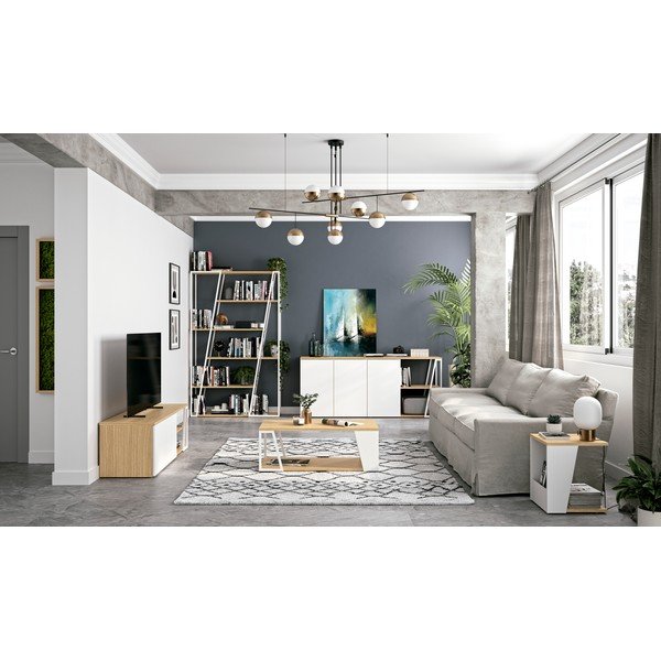 Konferenčný stolík s doskou v dubovom dekore 40x40 cm Albi - TemaHome-image-3