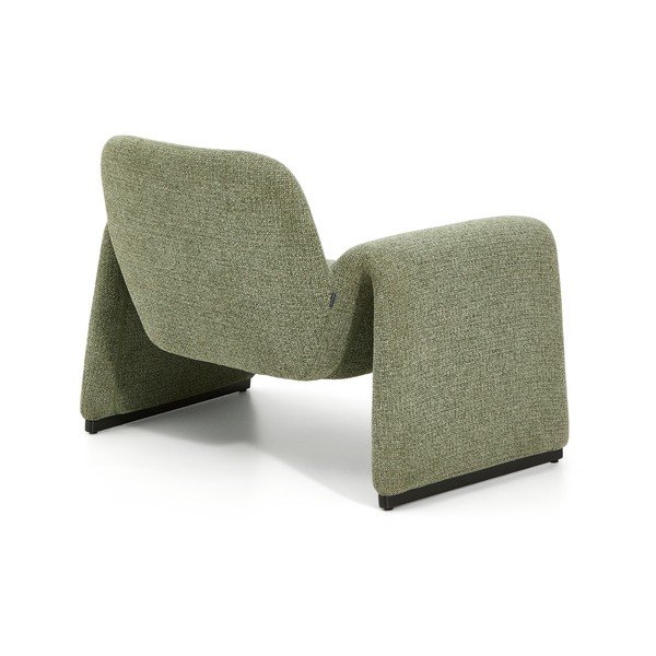 Zelené ženilkové kreslo Melvia – Kave Home-image-4