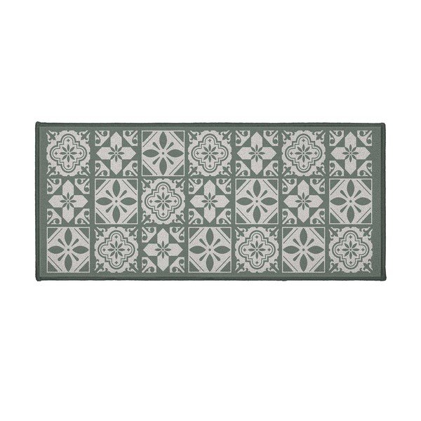 Zelená textilná kúpeľňová predložka 50x120 cm Constantine – douceur d'intérieur