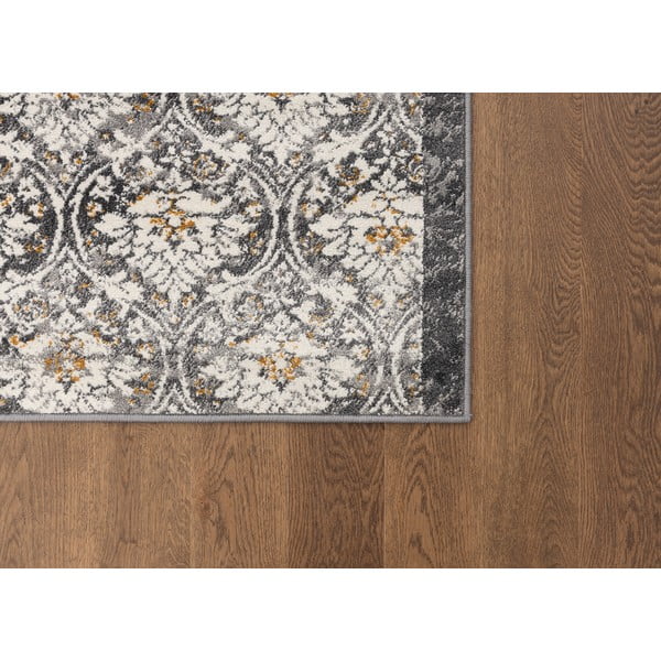 Tmavosivý/slonovinový behúň 80x250 cm Soft Viskan – FD-image-4