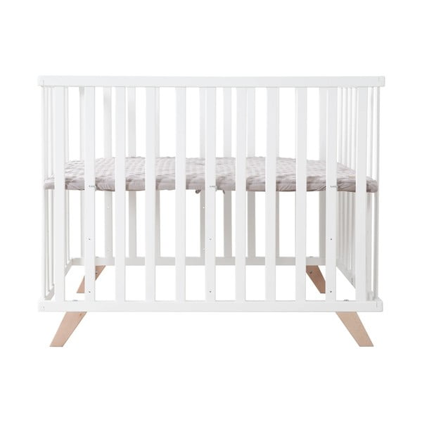 Biela detská ohrádka z bukového dreva 75x100 cm Lil Planet – Roba-image-3