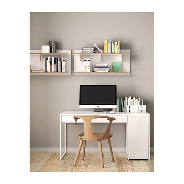 Biely pracovný stôl TemaHome Prado-image-2