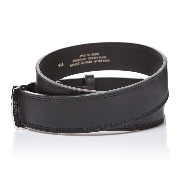 Kožený opasok Elegant Black, 130 cm-image-1