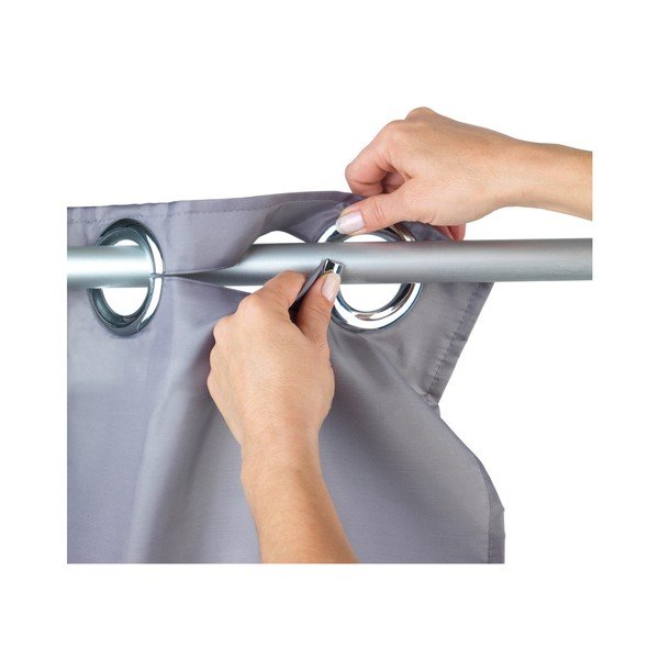 Sivý sprchový záves Wenko Comfort Flex, 180 x 200 cm-image-2