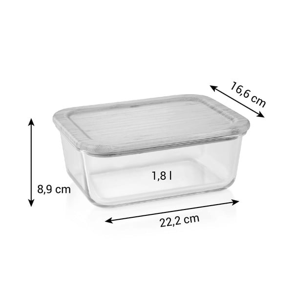 Sklenená dóza na potraviny Online – Tescoma-image-1