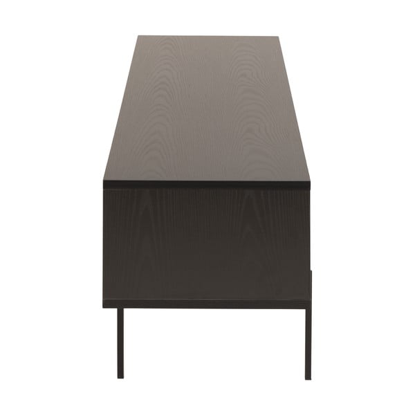 Čierny TV stolík v dekore jaseňa 180x44,5 cm Angus – Actona-image-4