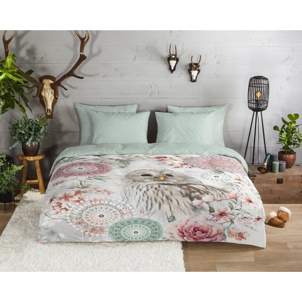 Zelené flanelové obliečky na jednolôžko 140x200 cm Omaira – HIP-image-1