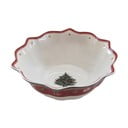 Bielo-červená porcelánová vianočná misa Toy's Delight Villeroy&Boch, ø 19 cm