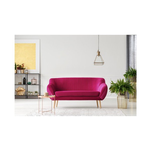 Ružová dvojmiestna pohovka Mazzini Sofas Benito-image-4