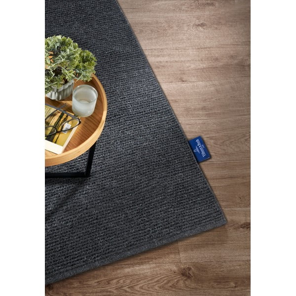 Tmavosivý ručne tkaný vlnený koberec 60x90 cm Francois – Villeroy&Boch-image-2