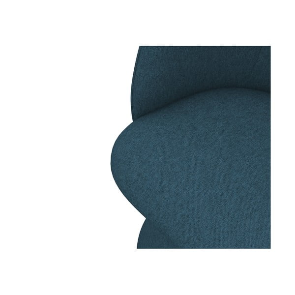 Modré čalúnené jedálenské kreslo Maia – Makamii-image-4