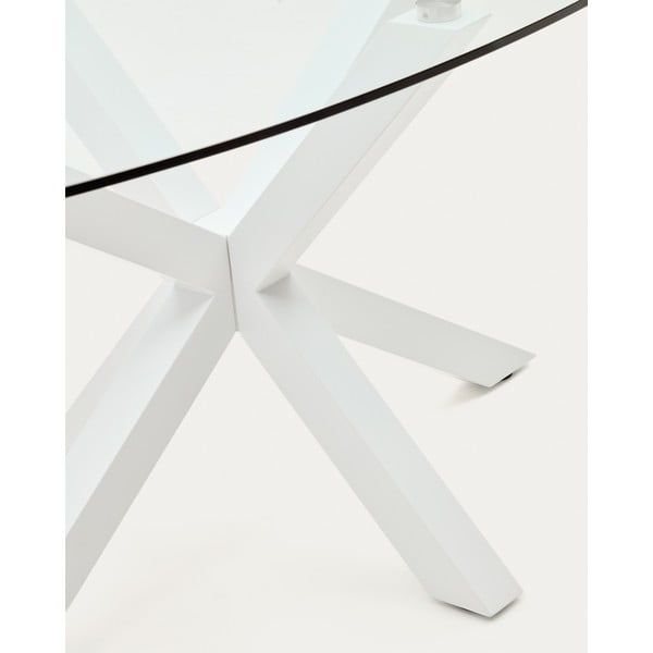 Jedálenský stôl so sklenenou doskou 100x200 cm Argo – Kave Home-image-1