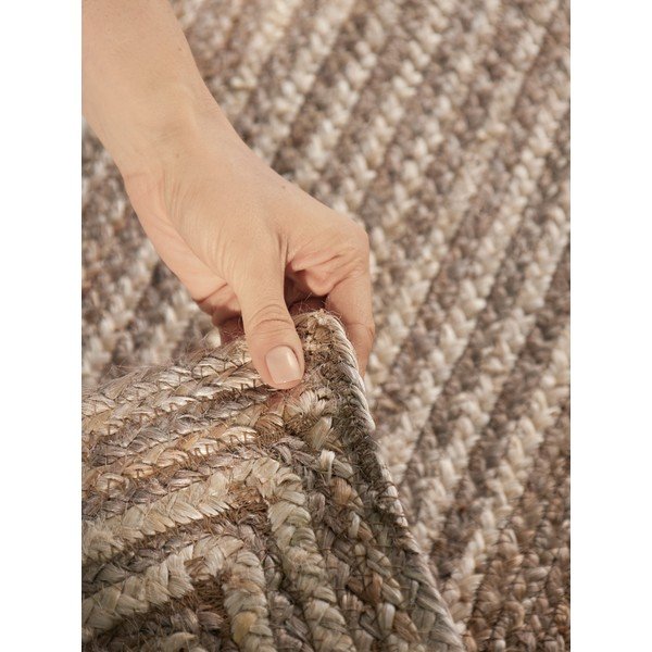 Obojstranný/ručne tkaný jutový behúň v svetlo prírodnej farbe/v tmavo prírodnej farbe 80x300 cm Juno – Hanse Home-image-4