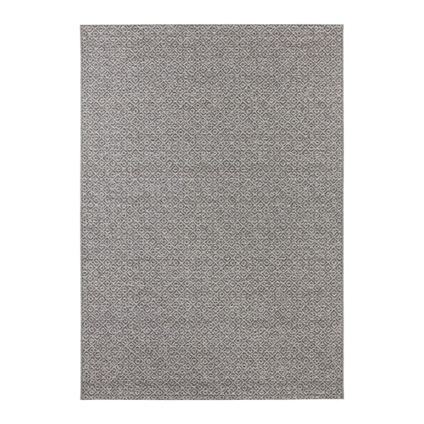 Sivý koberec vhodný aj do exteriéru Elle Decoration Bloom Croi×, 160 x 230 cm