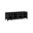 Čierny TV stolík z borovicového dreva 150x50x40 cm Alessandra – Marckeric