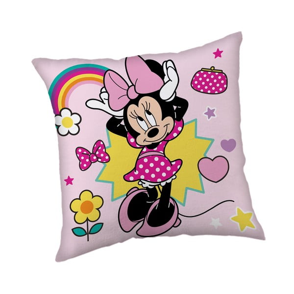 Fleecový detský vankúšik 40x40 cm Minnie "Smile" – Jerry Fabrics