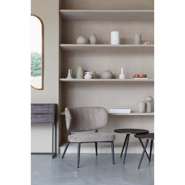 Svetlohnedé kreslo Sanne – White Label-image-1