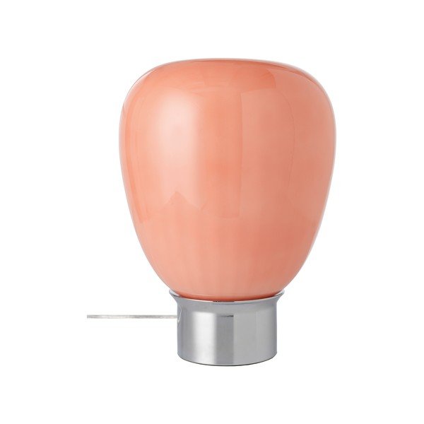 Ružová/v lesklej striebornej farbe sklenená stolová lampa (výška  34 cm) Balloon – Ellos Home