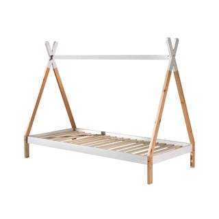 Biela detská posteľ Vipack Tipi, 90 x 200 cm