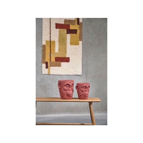 Červený kvetináč Villa Collection Calbe, výška 19 cm-image-2