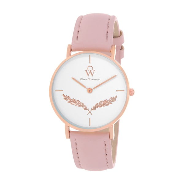 Dámske hodinky s remienkom vo svetloružovej farbe Olivia Westwood Teressa
