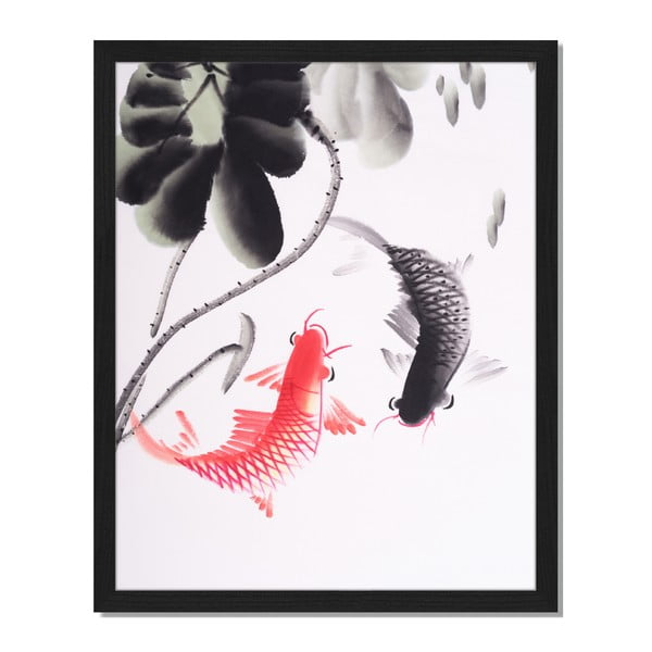 Obraz v ráme Liv Corday Asian Ying Yang, 40 x 50 cm