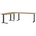 Polohovací pracovný stôl s doskou v dubovom dekore 200x240 cm Agenda – Germania