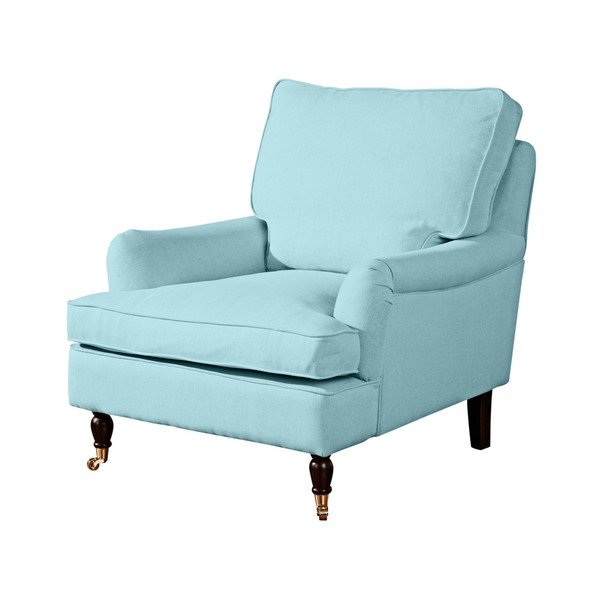 Svetlomodré kreslo Max Winzer Passion