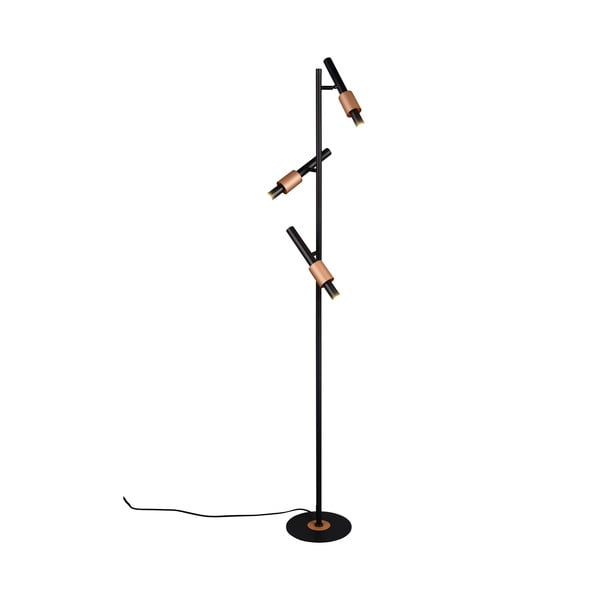 Čierna/v bronzovej farbe LED stojacia lampa (výška  150 cm) Ikaris – Trio Select-image-2