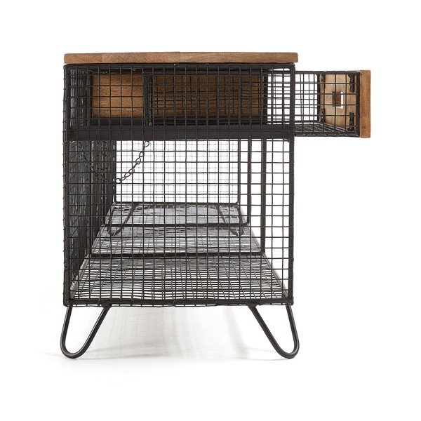 Televízny stolík z mangového dreva Kave Home Interni, 120,5 × 46 cm-image-3