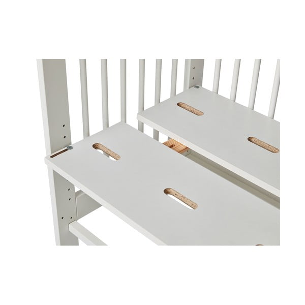 Biela pojazdná detská postieľka Pinio Basic, 89 × 45 cm-image-1