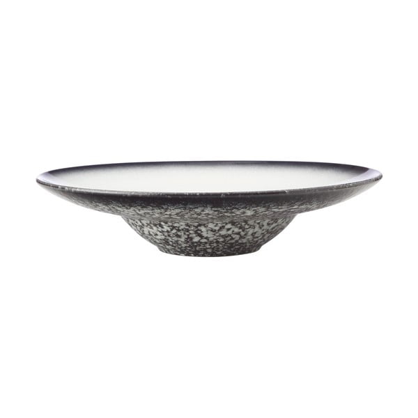 Bielo-čierny keramický servírovací tanier Maxwell & Williams Caviar, ø 30 cm